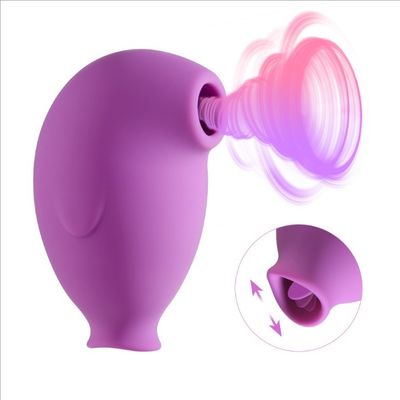 Sesso elettrico Toy Sucking Vibrator For Women della lingua di modo di vibrazione di ROHS 10