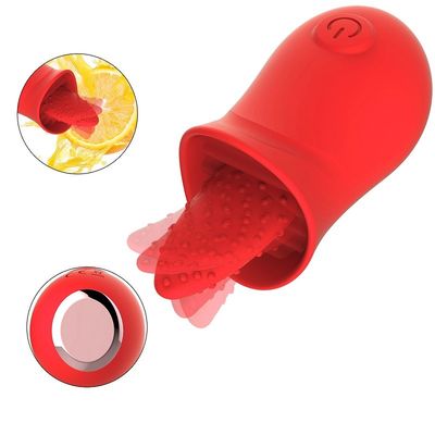 Lingua di velocità di Rohs 10 del CE che lecca il pollone orale del vibratore per le coppie