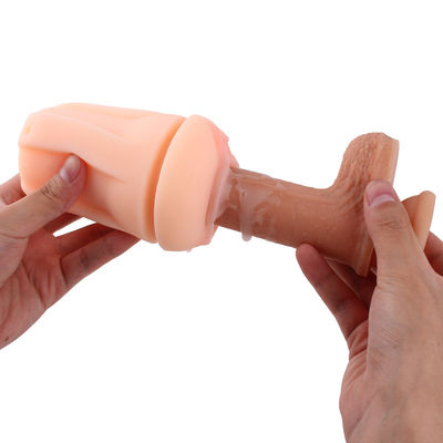La masturbazione maschio di forma della vagina gioca 13cm IPX7 realistico riutilizzabile