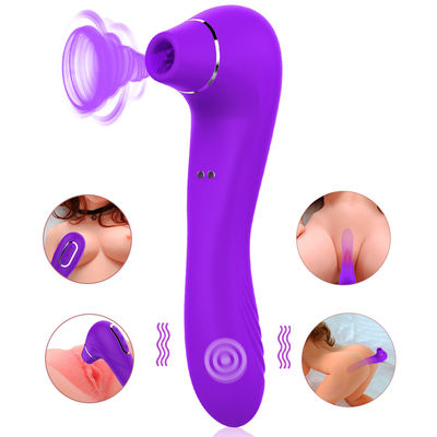 Vibratori adulti lavabili del sesso che passano rapidamente le velocità del giocattolo 10 della lingua 190mm