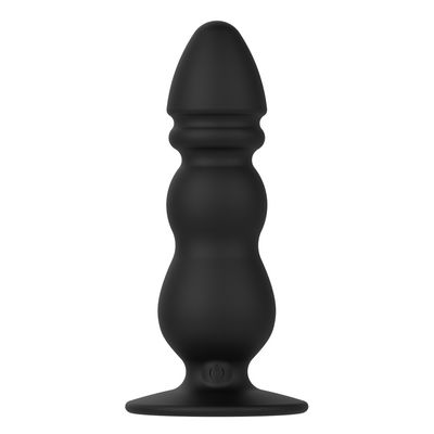 Il nero 10 accelera l'imballaggio discreto anale di Ring Vibrator 11.3cm del maschio dei giocattoli del sesso
