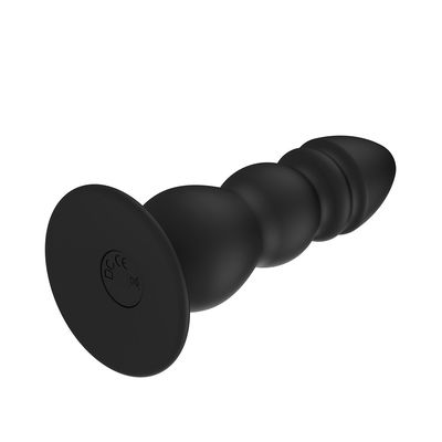 Il nero 10 accelera l'imballaggio discreto anale di Ring Vibrator 11.3cm del maschio dei giocattoli del sesso