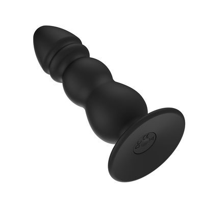 Il nero 10 accelera l'imballaggio discreto anale di Ring Vibrator 11.3cm del maschio dei giocattoli del sesso