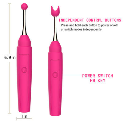 il sesso femminile del clitoride dei vibratori del punto G di massaggio del capezzolo di 17.6cm gioca la singola velocità