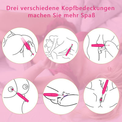 il sesso femminile del clitoride dei vibratori del punto G di massaggio del capezzolo di 17.6cm gioca la singola velocità