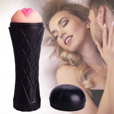 La masturbazione maschio realistica del TPE dell'ABS gioca 24cm Vaginalle orale
