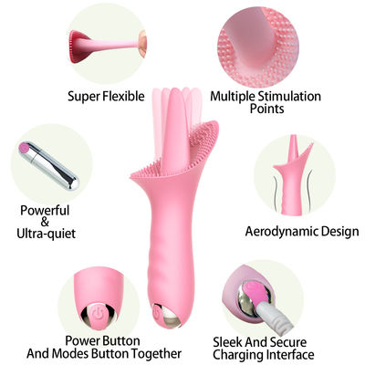 Doppia stimolazione 5.9inch Honey Sex Toys Sucker Tongue 10 frequenze