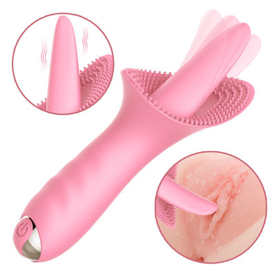 Doppia stimolazione 5.9inch Honey Sex Toys Sucker Tongue 10 frequenze
