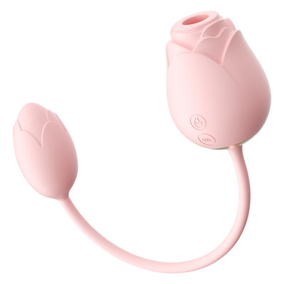 Silicone del commestibile dell'uovo di IPX7 Rose Sucking Remote Control Love