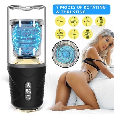 Tazza della masturbazione del vibratore 300rpm della tazza di aspirazione dell'ABS del TPE per gli uomini