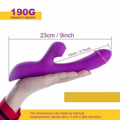 10 progettazione silenziosa di succhiamento elettrica del massaggiatore 23.7cm del dildo di Multifunctions di velocità