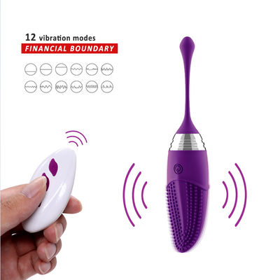 Frequenza telecomandata 100mm IPX7 del vibratore 10 dell'uovo del silicone impermeabile
