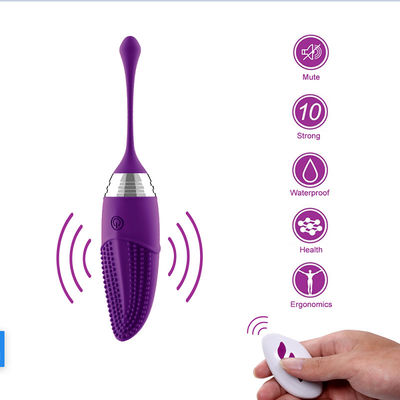 Frequenza telecomandata 100mm IPX7 del vibratore 10 dell'uovo del silicone impermeabile