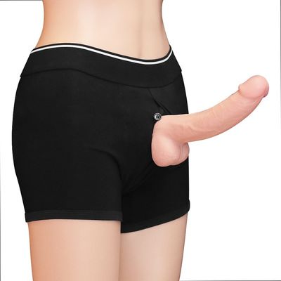 Il sesso non tossico gay Toy Hollow Penis Pants ROHS del dildo degli uomini ha approvato