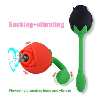 Dispositivo di succhiamento Clitoral di stimolazione del punto G di IPX6 Rose Clitoral Sucker Vibrator Sex Toy Vagina