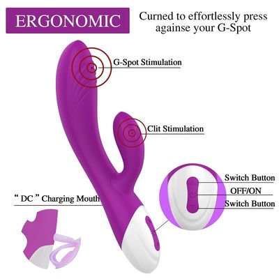 ROHS ha certificato il giocattolo USB del sesso del vibratore che addebita lo stimolatore del clitoride del punto G
