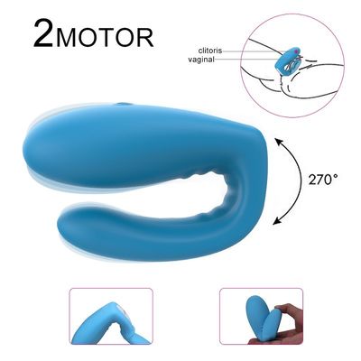 Un tipo ODM telecomandato di 2 motori U della radio dell'ABS di Toy Silicone del sesso del vibratore