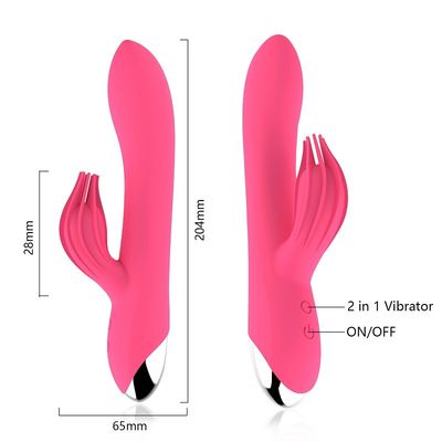 Multifunzionale non tossico a basso rumore doppio del giocattolo 50db del sesso del vibratore del silicone del motore