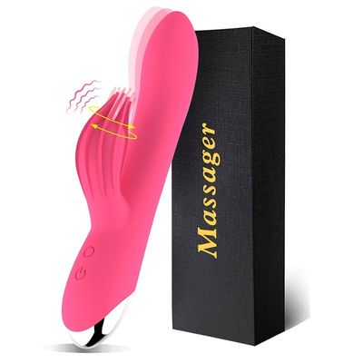 Multifunzionale non tossico a basso rumore doppio del giocattolo 50db del sesso del vibratore del silicone del motore