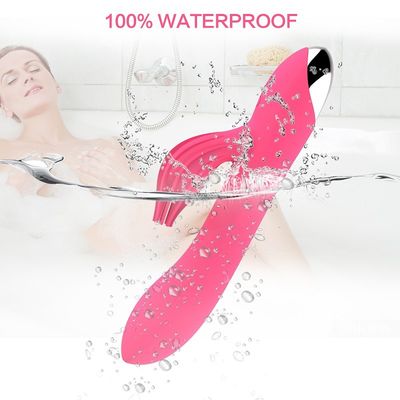 Multifunzionale non tossico a basso rumore doppio del giocattolo 50db del sesso del vibratore del silicone del motore