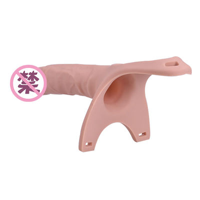Cinghia vuota regolabile sulla manica amichevole del pene della pelle flessibile di Dong 26cm
