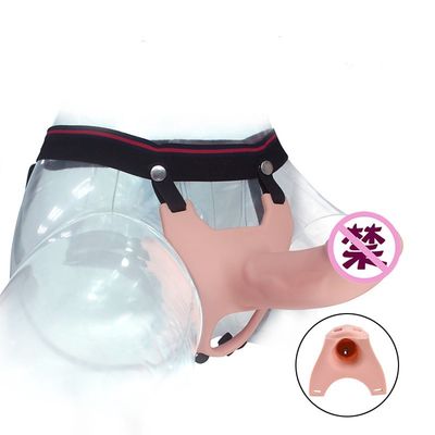 Cinghia vuota regolabile sulla manica amichevole del pene della pelle flessibile di Dong 26cm