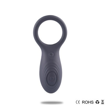 Frequenza 50DB di Ring Vibrator 13 del pene dei giocattoli del sesso degli uomini degli adulti del silicone a basso rumore