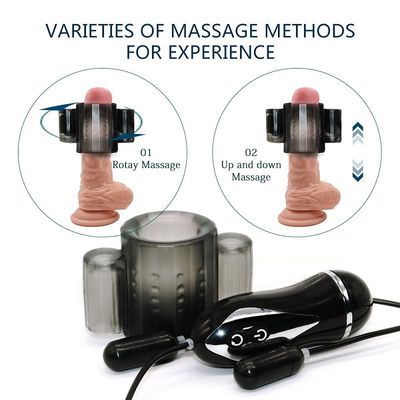 stimolazione telecomandata di Ring Couple Sex Toys Electro della manica del pene dell'ABS 9v