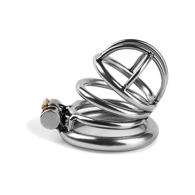 I giocattoli del sesso degli uomini di acciaio inossidabile drizzano Chastity Cage Male Chastity Device 50mm
