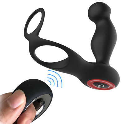 7 anello anale doppio del gallo di spina di Ring Wireless Contol 135mm del pene del silicone di velocità