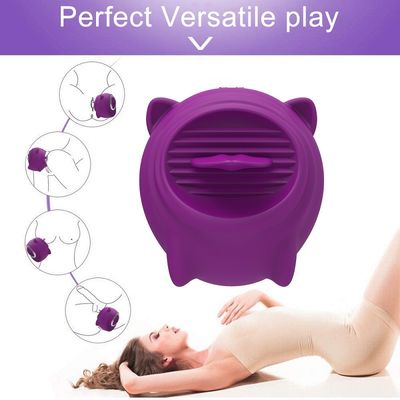 Un capezzolo delle 10 velocità che succhia il sesso delle donne gioca il silicone medico di leccatura orale 6.5cm