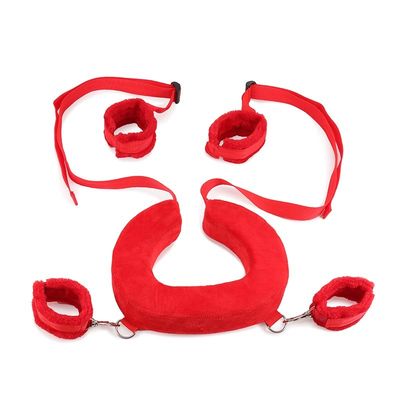 Manette di nylon comode della cinghia di Bdsm dei polsini della caviglia 385G e della mano