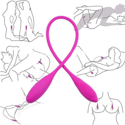 I giocattoli telecomandati senza fili del sesso di LGBT si raddoppiano dildo concluso 60mm
