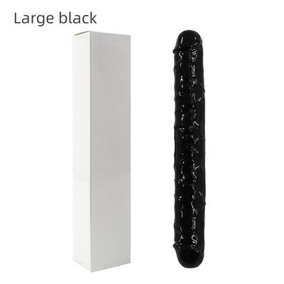 Il sesso realistico del silicone LGBT gioca il doppio vibratore 37.4cm della testa non per le donne