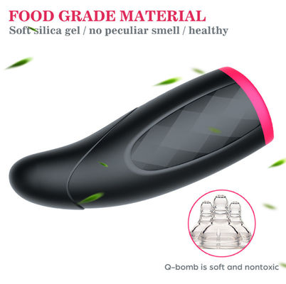 Il riscaldamento succhiando la masturbazione maschio realistica gioca la ricarica di 22cm USB
